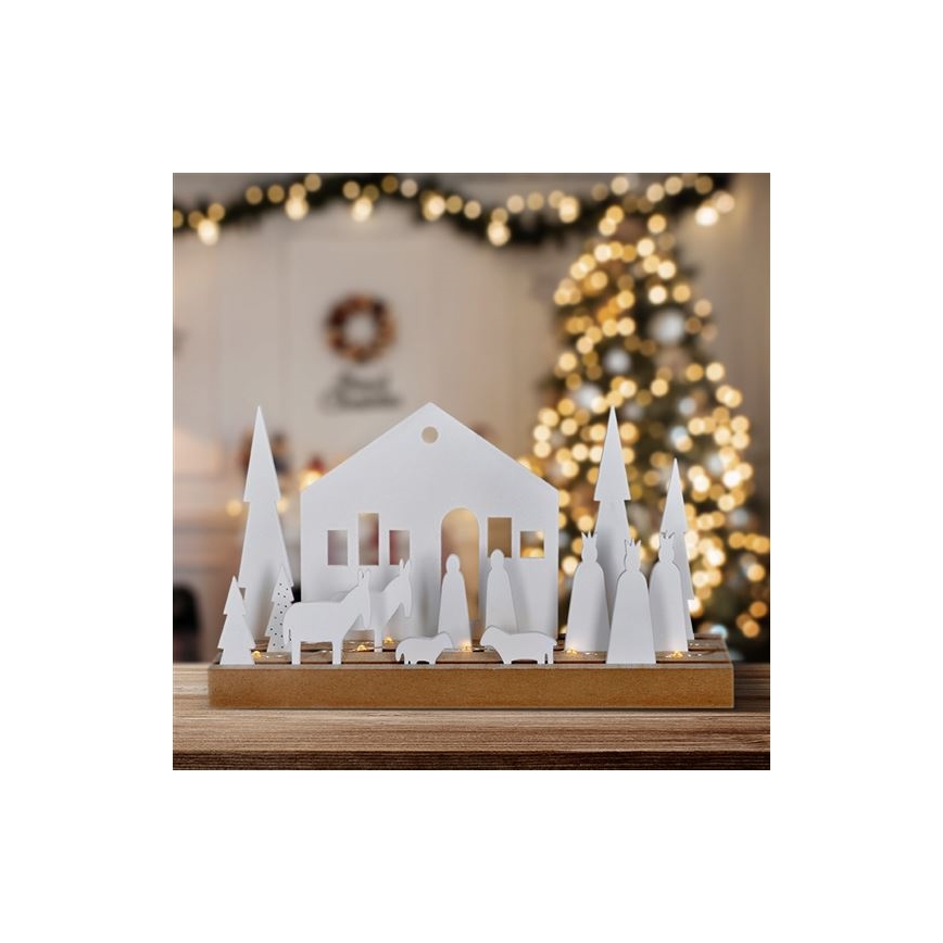 LED Коледна декорация LED/2xAAA смърч