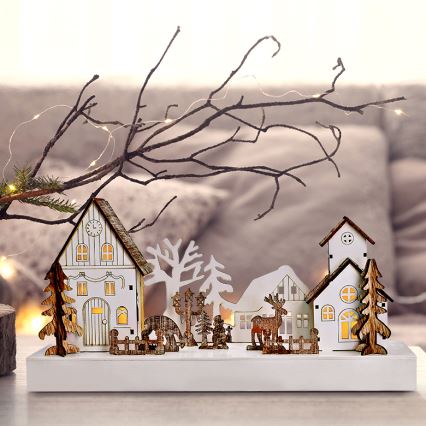 LED Коледна декорация LED/2xAA топло бяло