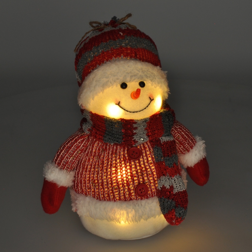 LED Коледна декорация LED/3xAA снежен човек
