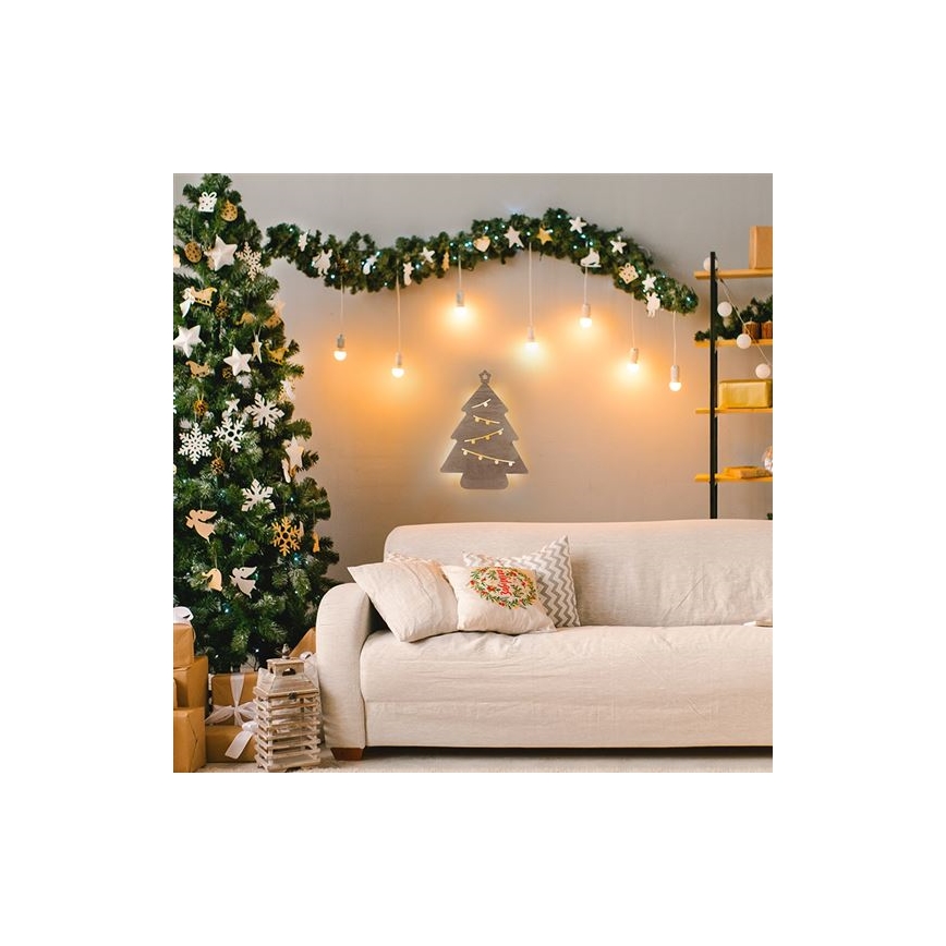LED Коледна декорация LED/2xAA дърво