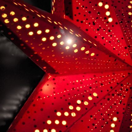 LED коледна украса LED/2xAA 60 см звезда