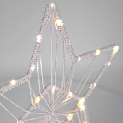 LED Коледна декорация LED/2xAAA звезда