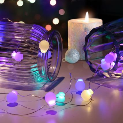 LED Коледни лампички 20xLED/2xAA 2,3 м многоцветен
