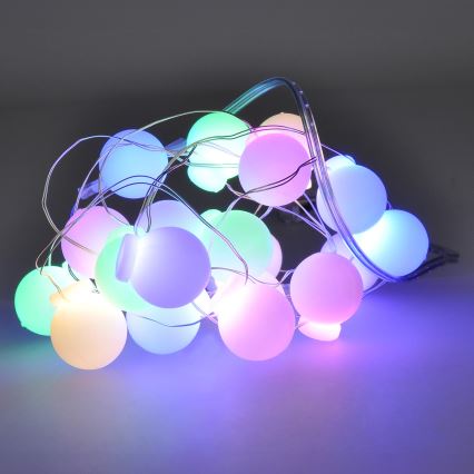 LED Коледни лампички 20xLED/2xAA 2,3 м многоцветен