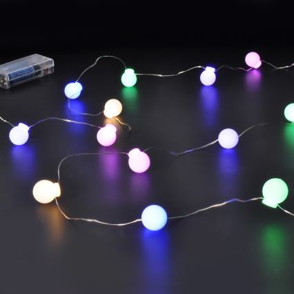 LED Коледни лампички 20xLED/2xAA 2,3 м многоцветен