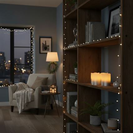 КОМПЛЕКТ 4x LED свещи от естествен восък LED/1xCR2032 топла бяла