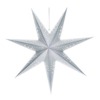 LED коледна декорация 20xLED/2xAA топла бяла сребърна звезда
