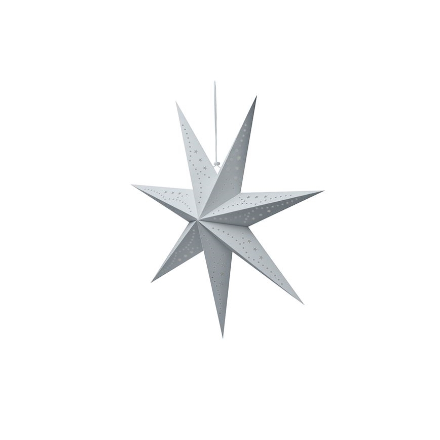 LED коледна декорация 20xLED/2xAA топла бяла сребърна звезда