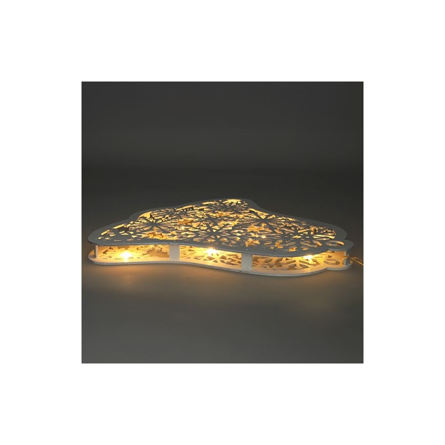 LED коледна декорация 9xLED/2xAA топла бяла камбанка