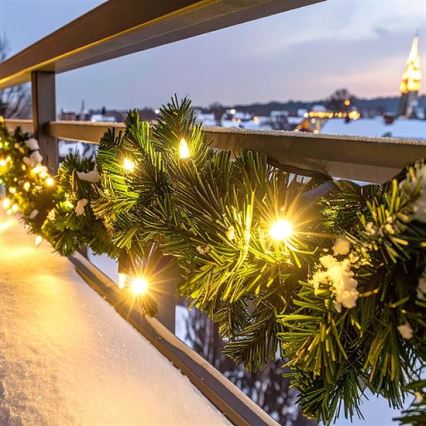 LED коледна гирлянда за външна употреба GIRLANDA 80xLED/3xAA 500 cm IP44