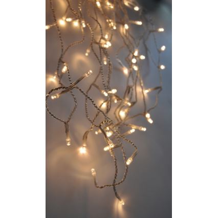 LED Екстериорна коледна светлинна завеса 120xLED/230V 3 м IP44