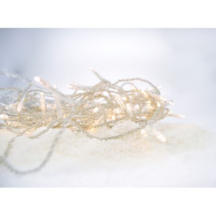 LED външна завеса, 360 LED диода, 8 режима, 15 m, IP44, топла бяла светлина