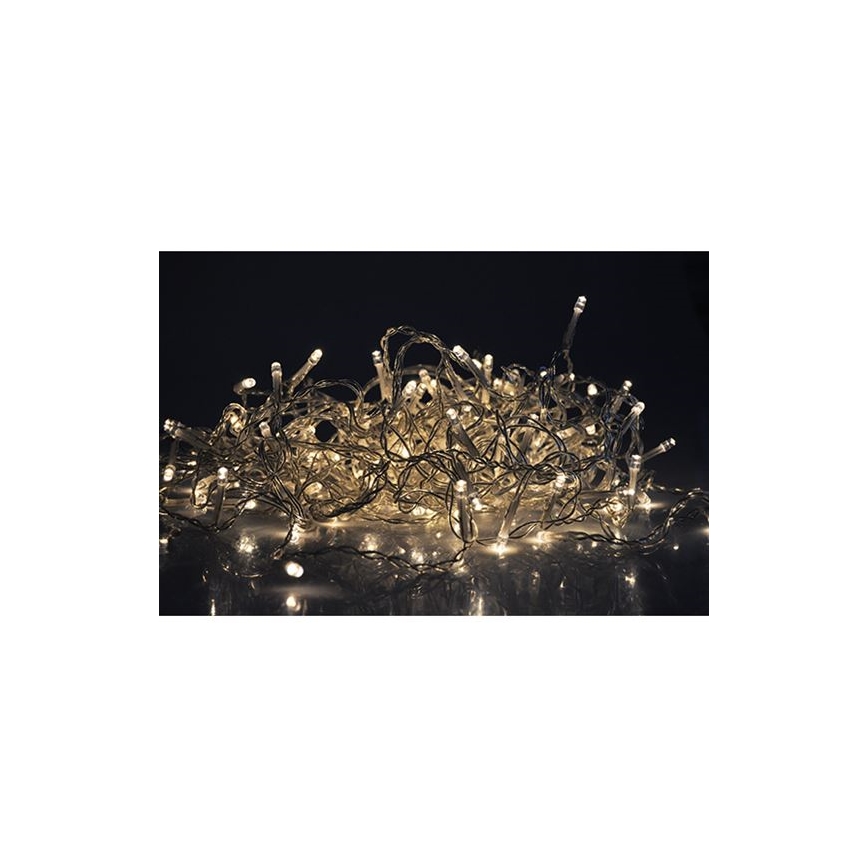 LED външна завеса, 360 LED диода, 8 режима, 15 m, IP44, топла бяла светлина