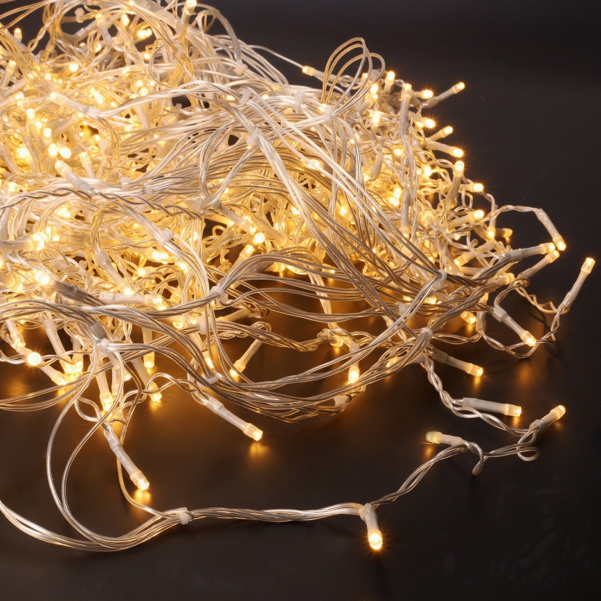 LED външна завеса, 360 LED диода, 8 режима, 15 m, IP44, топла бяла светлина