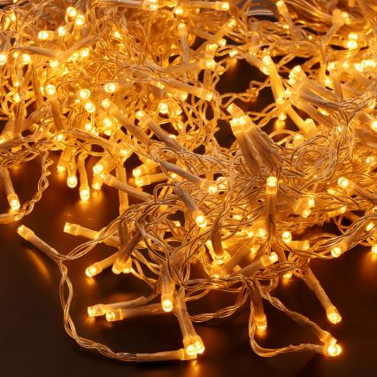 LED външна коледна завеса 360xLED/8 функции 15m IP44 топла бяла