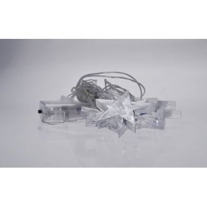 LED гирлянд 10xLED/2xAA 2,5 m син