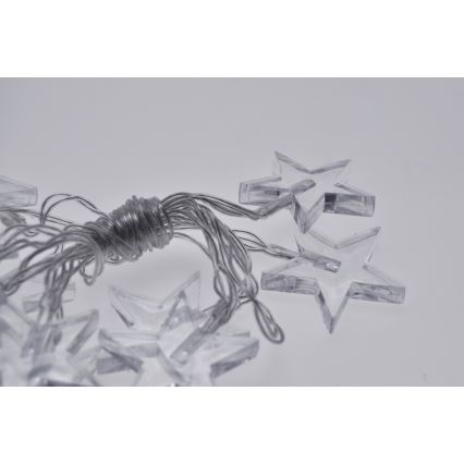 LED гирлянд 10xLED/2xAA 2,5 m син