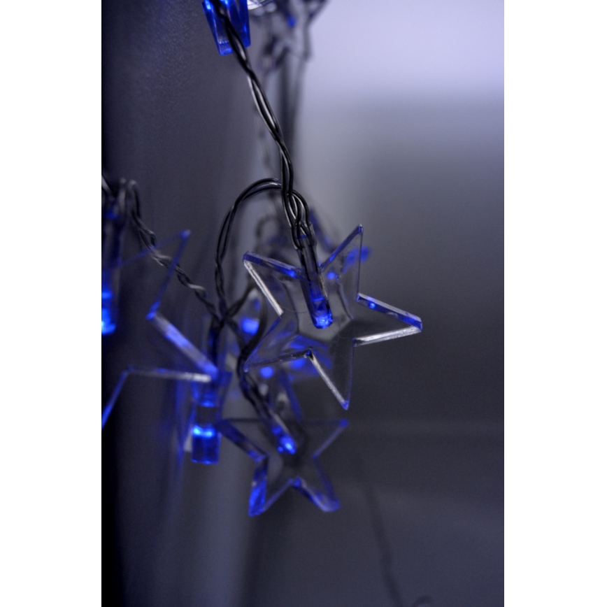 LED Коледни лампички 10xLED/2xAA 2,5м сини