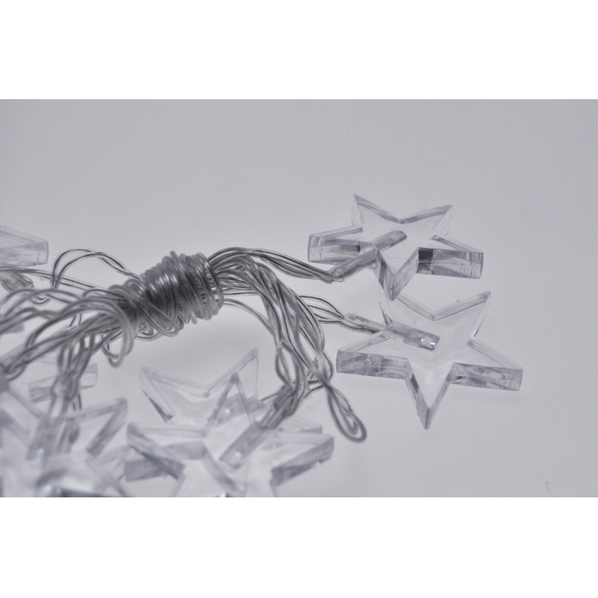 LED Коледни лампички 10xLED/2xAA 2,5м студено бяло