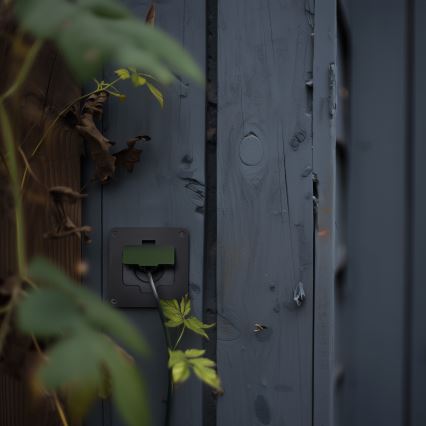 Екстериорен вграден под контакт IP55 черен правоъгълен