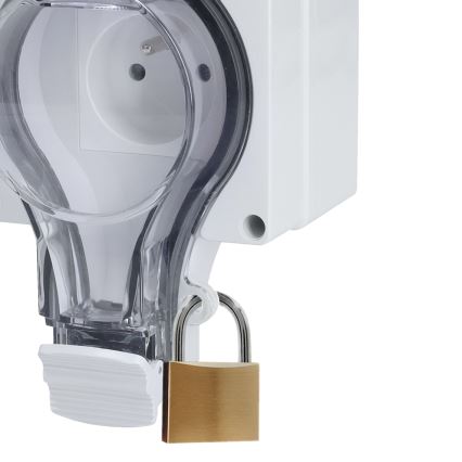 Водоустойчива розетка за влажни помещения 230V/16A IP66