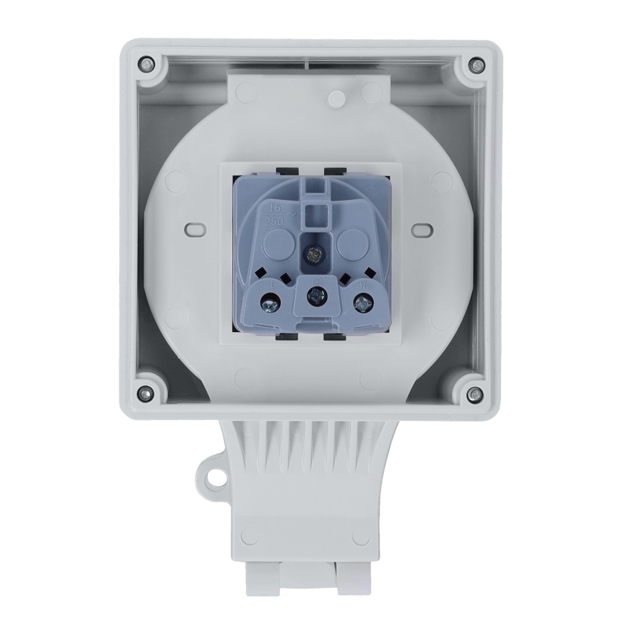 Водоустойчива розетка за влажни помещения 230V/16A IP66