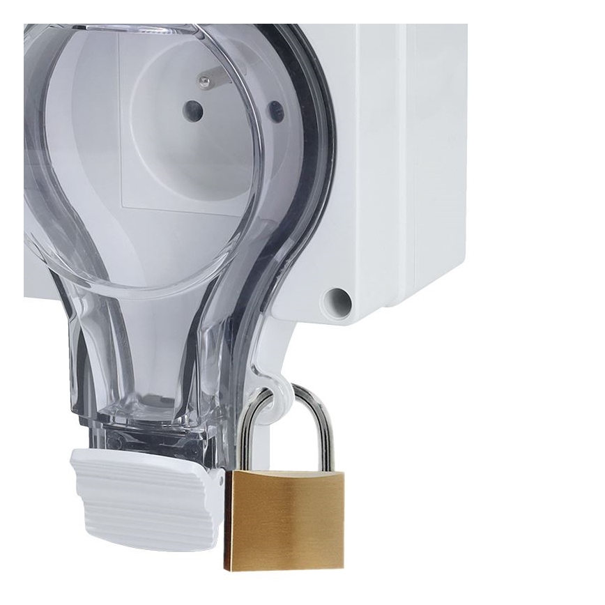 Двойна розетка IP66 за влажни помещения 230V/16A – водонепромокаема и прахозащитна