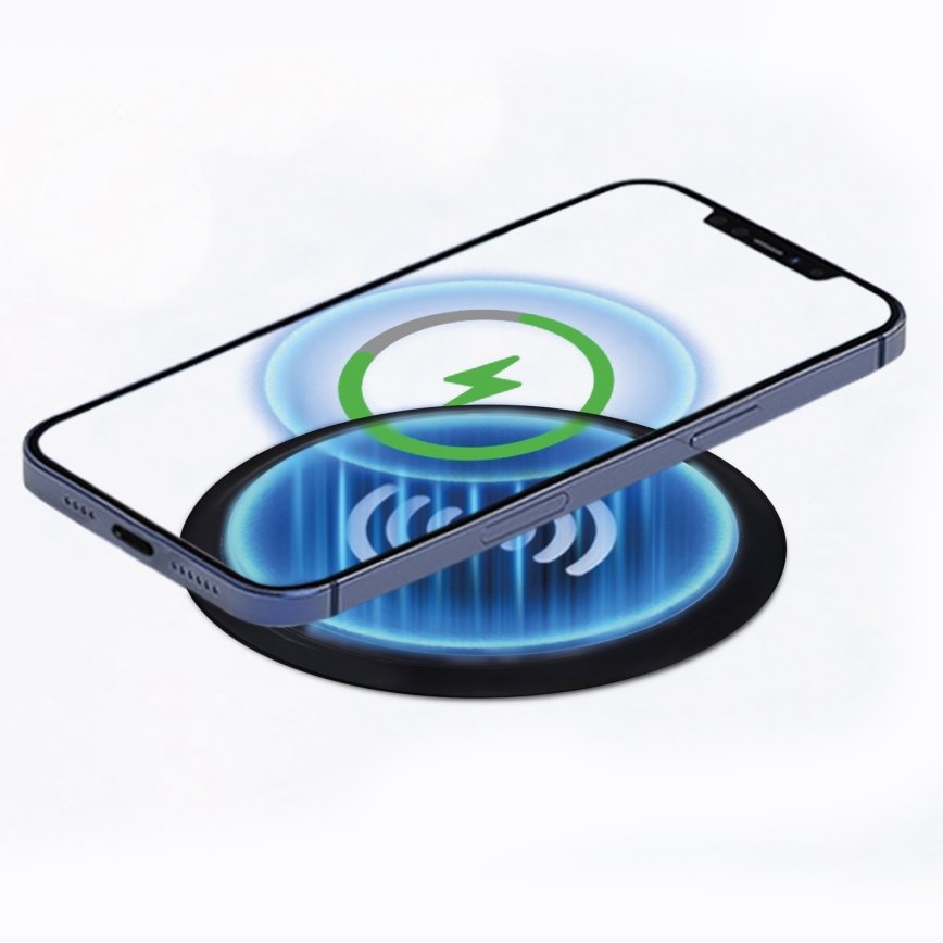 Вградено безжично зарядно устройство черен