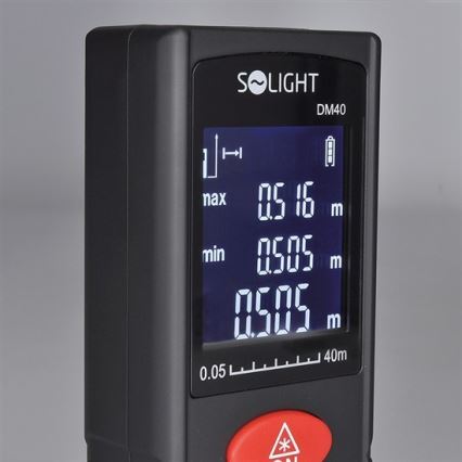 Solight DM40 - Лазерен метър 2x1.5V / AAA