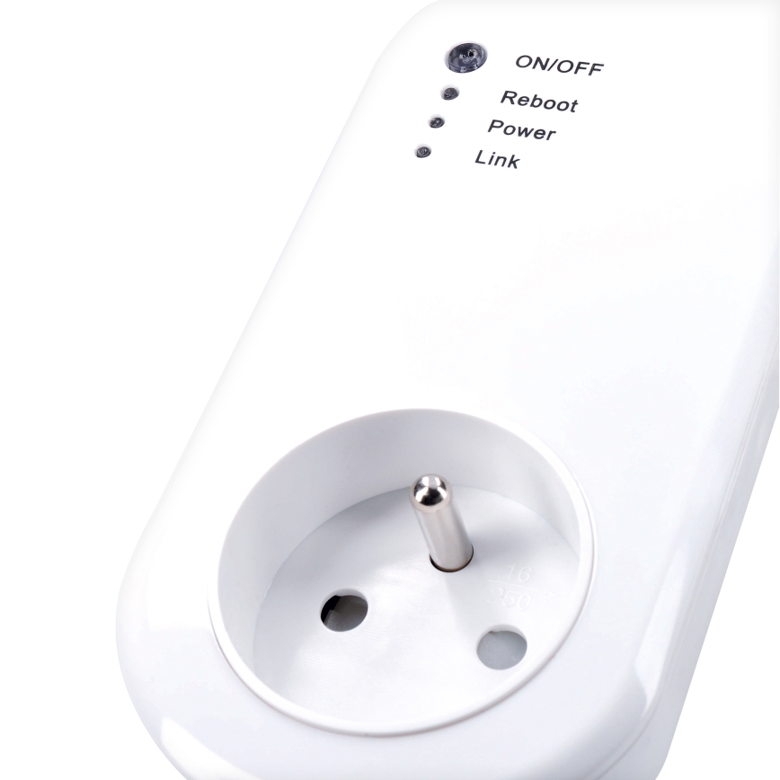 Смарт контакт с електромер 230V Wi-Fi Tuya