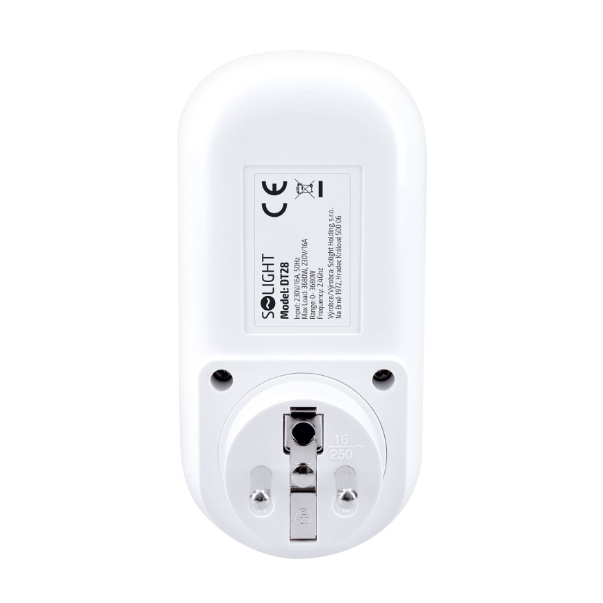 Смарт контакт с електромер 230V Wi-Fi Tuya