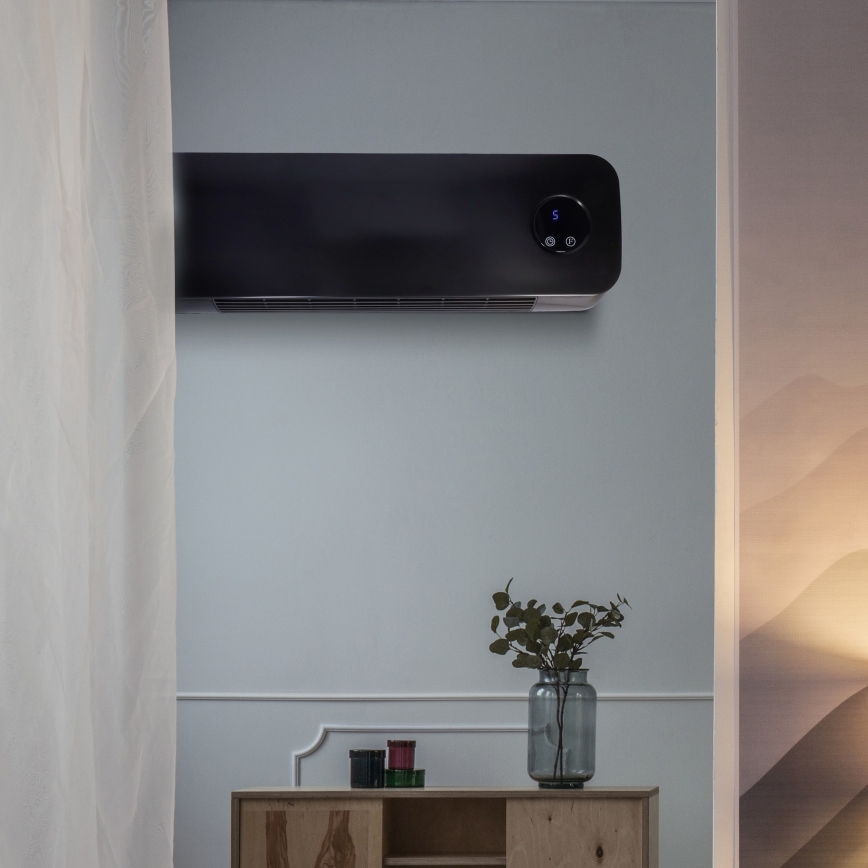 Керамичен нагревател за баня 1000/2000W/230V IP22 + дистанционно управление