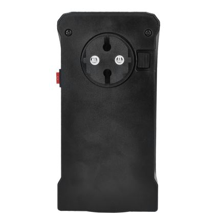 Мини вентилатор с керамичен нагревател за контакт 350W/230V