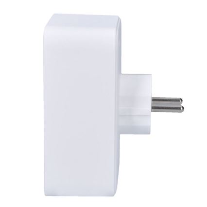 Разклонителна розетка 1x16A + 2x2,5A с 2x USB A+C зарядно, бяла