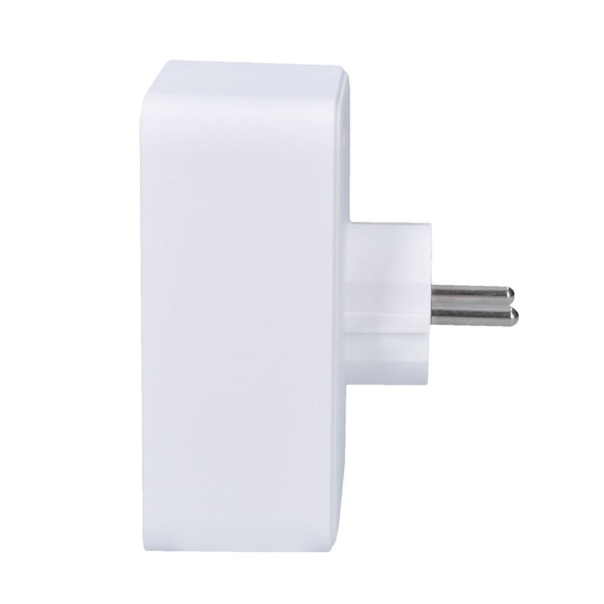 Разклонителна розетка 1x16A + 2x2,5A с 2x USB A+C зарядно, бяла
