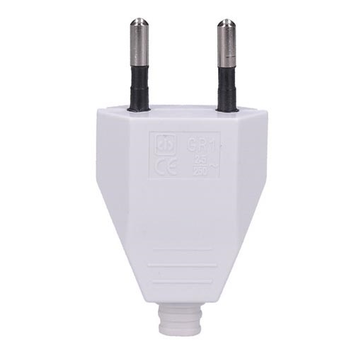Solight P60 - Прав плосък щепсел 230V / 2.5A