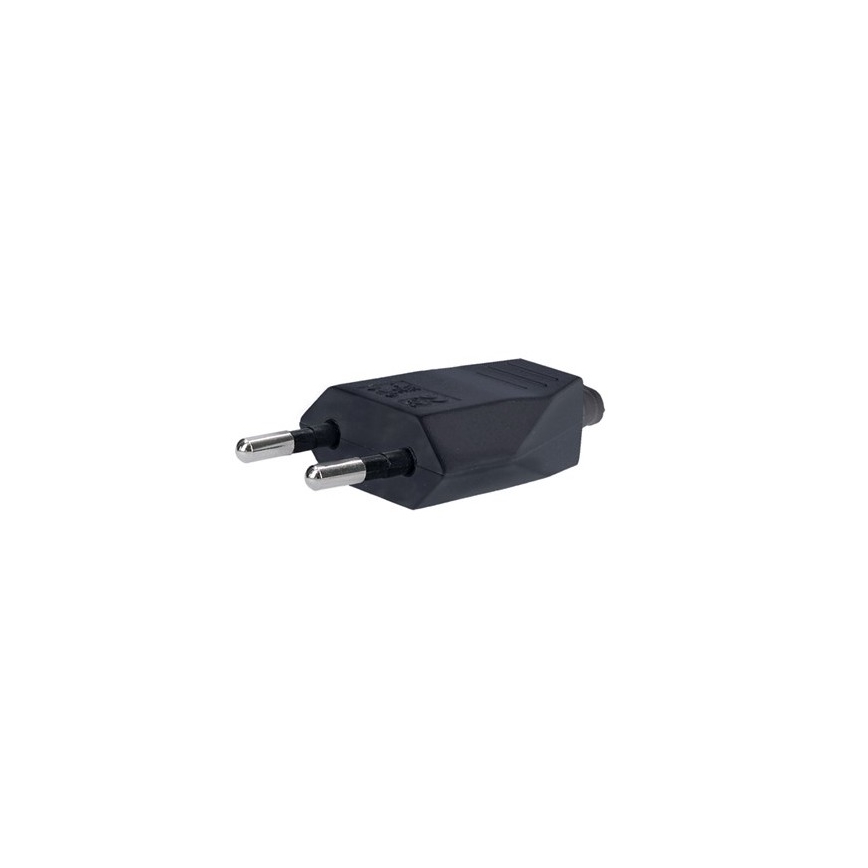 Solight P60B - Прав плосък щепсел 230V / 2.5A