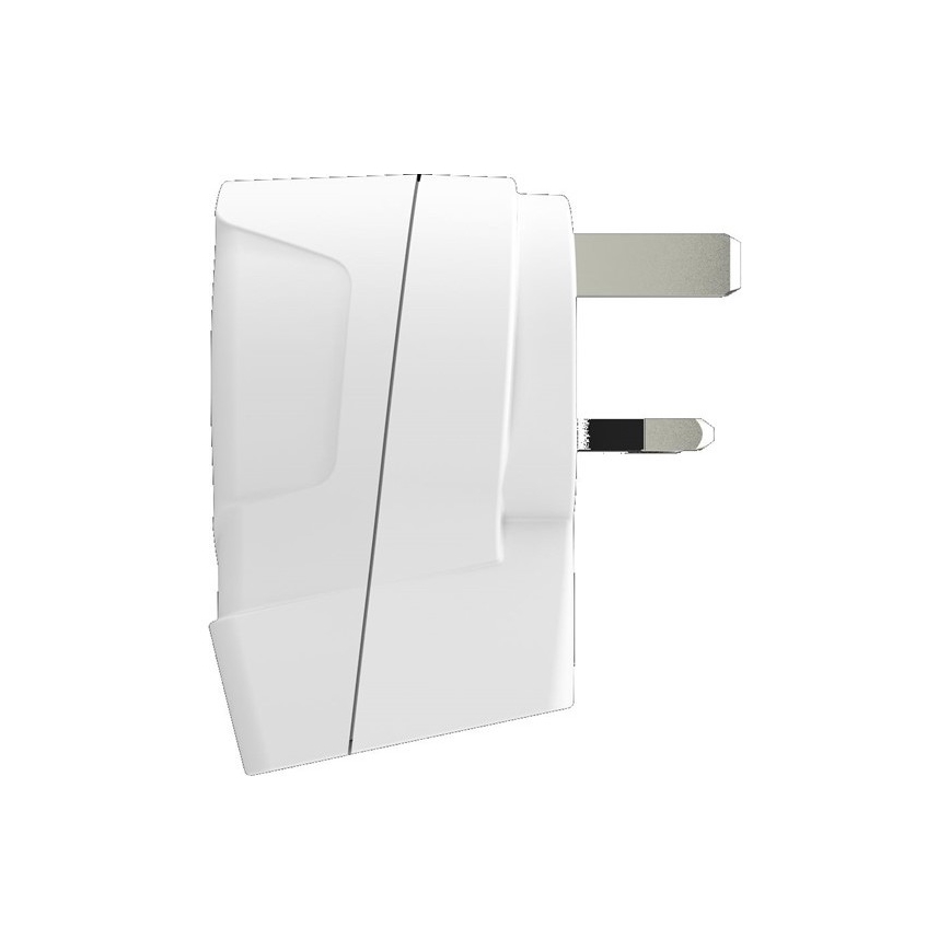 Адаптер за пътуване за Обединеното Кралство 230V + 2 бр. USB порт