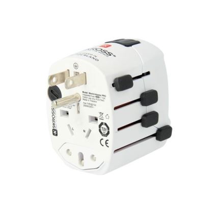 Универсален адаптер за пътуване за целия свят 230V + USB порт