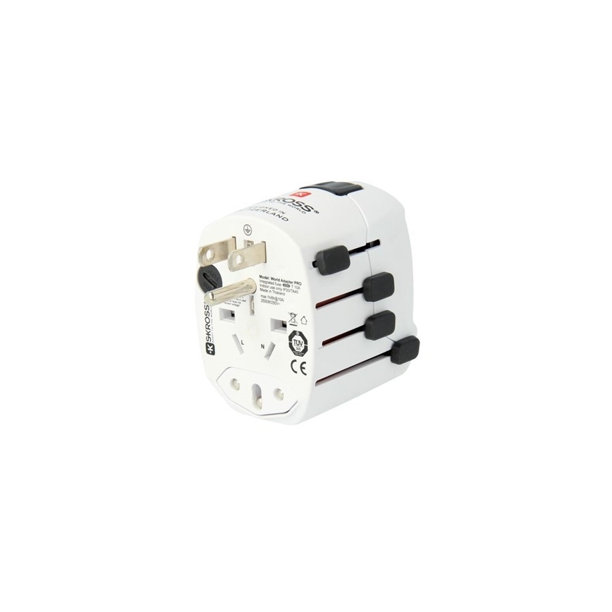 Универсален адаптер за пътуване за целия свят 230V + USB порт