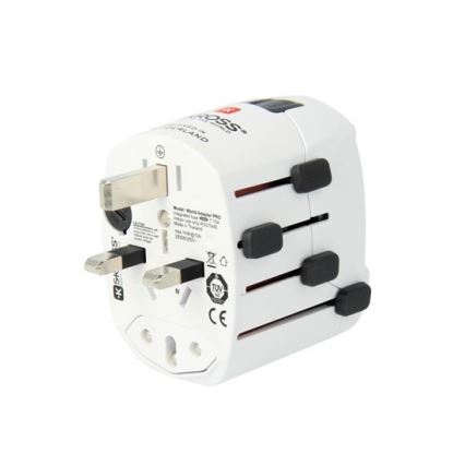 Универсален адаптер за пътуване за целия свят 230V + USB порт