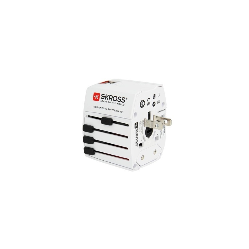 Международен адаптер за пътуване 230V + 2бр. USB порт