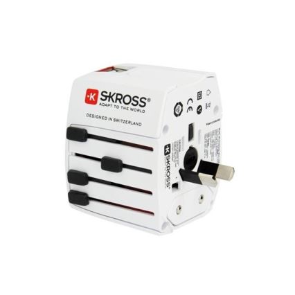 Международен адаптер за пътуване 230V + 2бр. USB порт