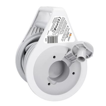 Удължител на макара с 2 гнезда + USB A+C, 10 м