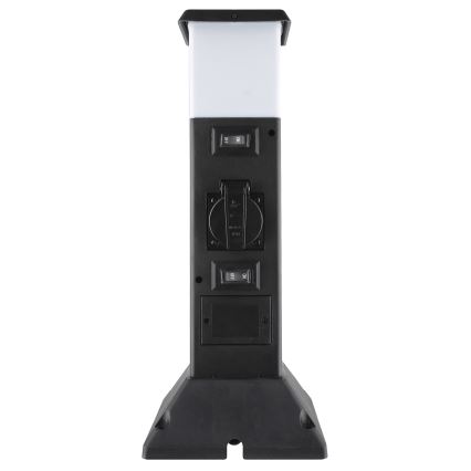 Екстериорна лампа с 2 контакта 1xE14/15W/230V IP44 черен