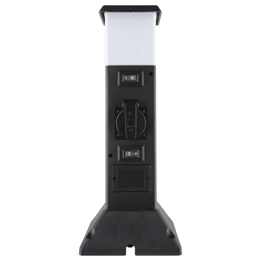 Екстериорна лампа с 2 контакта 1xE14/15W/230V IP44 черен
