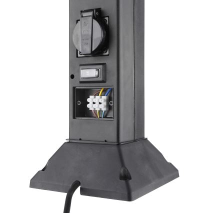 Екстериорна лампа с 2 контакта 1xE14/15W/230V IP44 черен