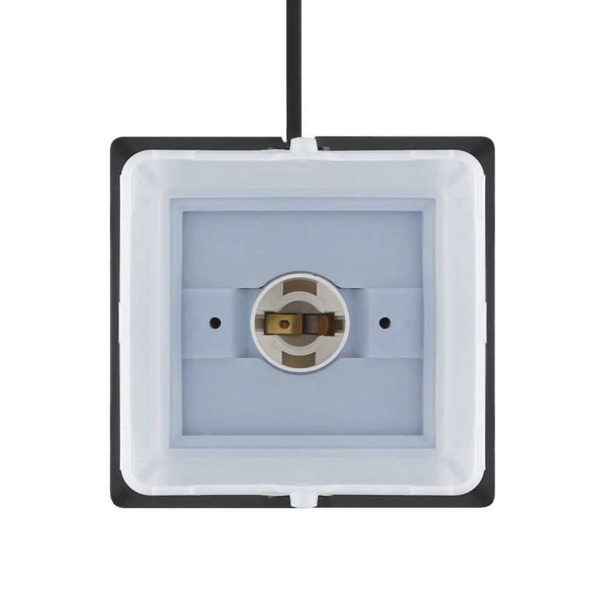 Екстериорна лампа с 2 контакта 1xE14/15W/230V IP44 черен