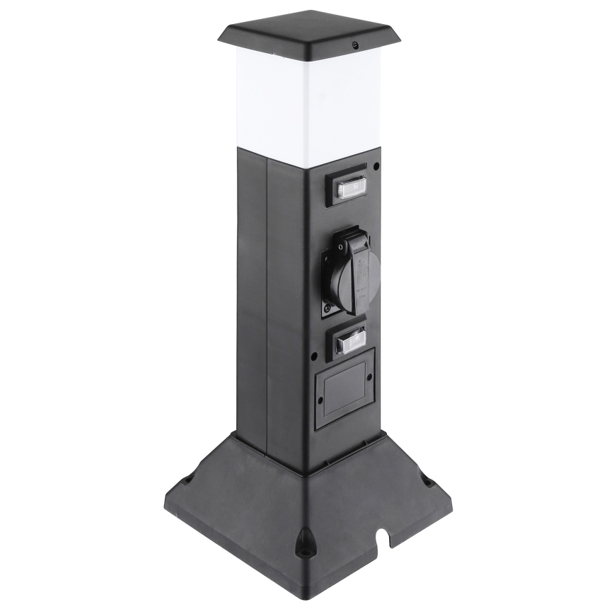 Външна лампа с 2 контакта 1xE14/15W/230V IP44 черна