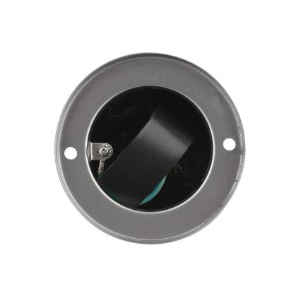 Външна колона с контакти 2x230V IP44 мат хром кръгла